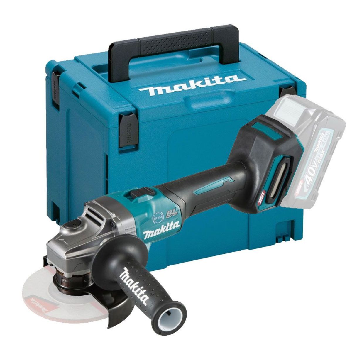 Makita GA005GZ01 40v Max XGT 125mm Brushless Angle Grinder Body Only With Carry Case