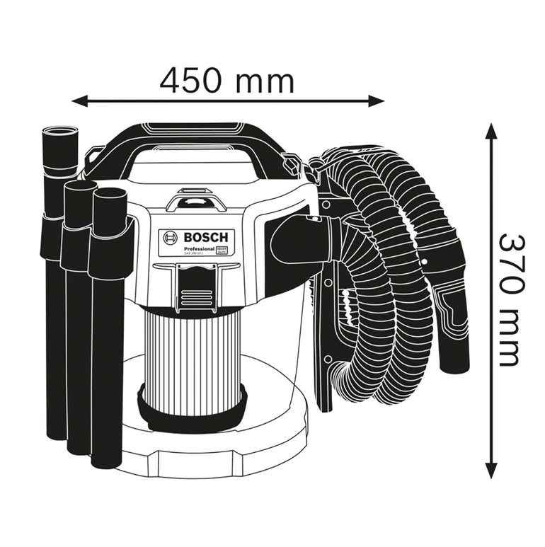 Bosch GAS 18V-10 L Professional L-Class Vacuum Body only 06019C6302