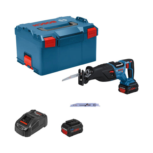 Bosch GSA 18V-28 Pro BITURBO Reciprocating Saw  2 x 5.5Ah Batteries & Charger 06016C0070