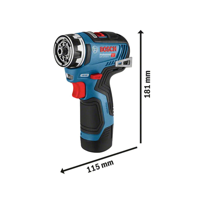 Bosch GSR 12V-35 FC Pro FlexiClick Drill Driver Bare Unit BSH6019H3004