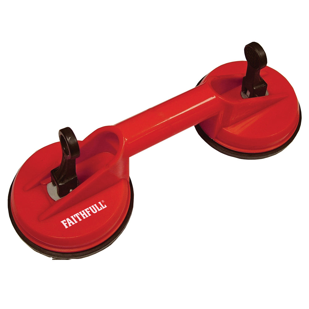 Faithfull FAISUCPAD2 Double Pad Suction 120mm Lifter