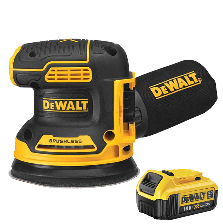 Dewalt DCW210N 18V Brushless 125mm Orbital Sander With 1 x 4Ah Battery