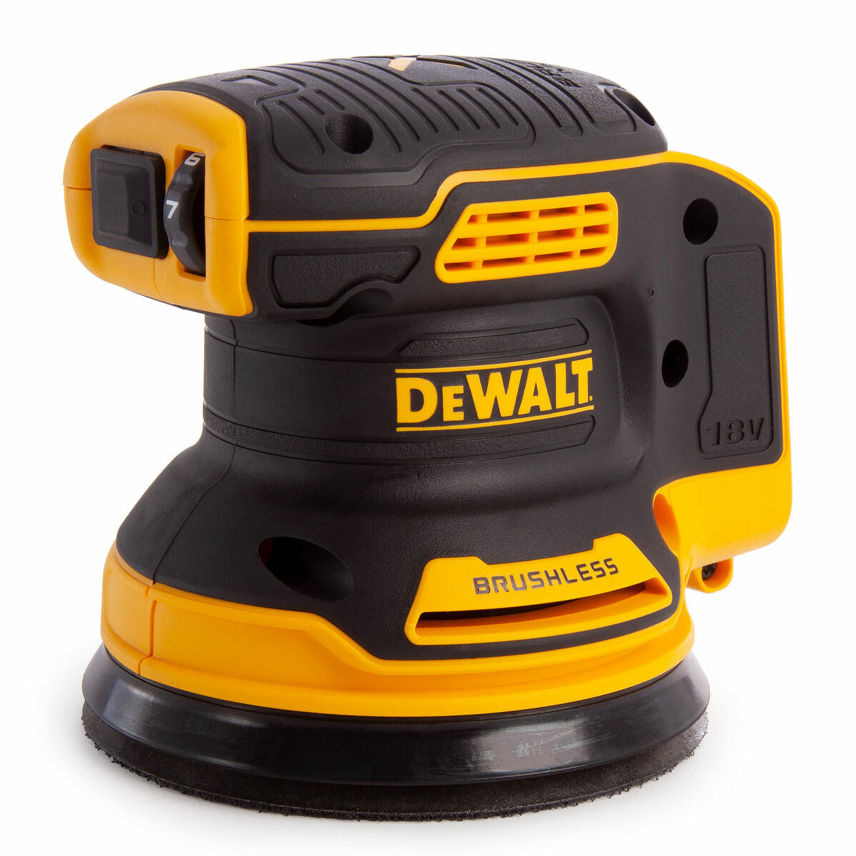 Dewalt DCW210N 18V Brushless 125mm Orbital Sander with 2 x 4.0Ah Batteries