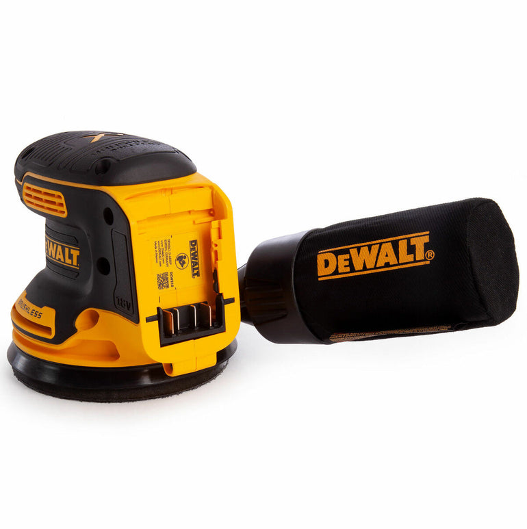 Dewalt DCW210N 18V Brushless 125mm Orbital Sander with 2 x 4.0Ah Batteries