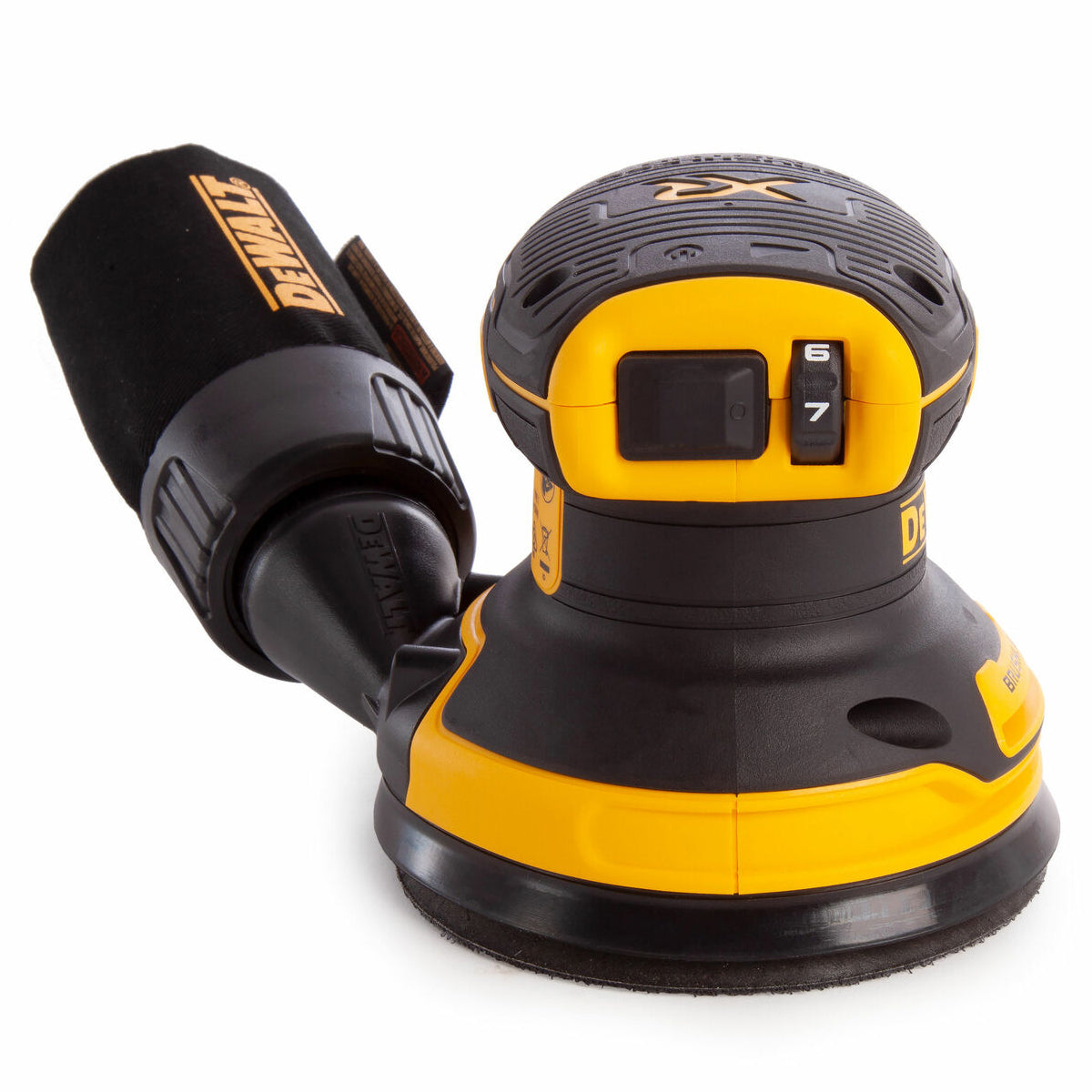 Dewalt DCW210N 18V Brushless 125mm Orbital Sander with 2 x 4.0Ah Batteries