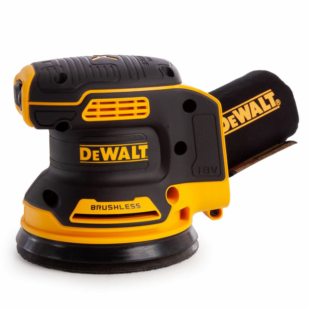 Dewalt DCW210N 18V Brushless 125mm Orbital Sander with 2 x 4.0Ah Batteries