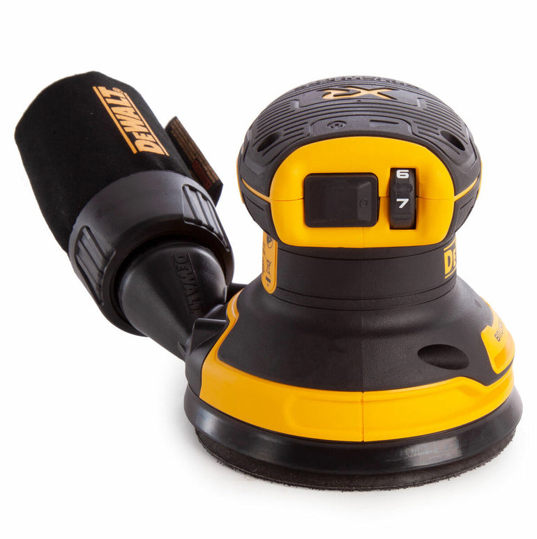 Dewalt DCW210N 18V Brushless 125mm Orbital Sander with 2 x 5.0Ah Batteries