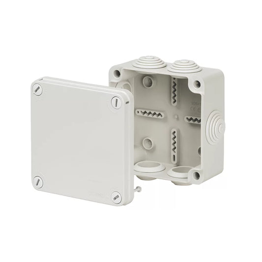 VIMARK 7-ENTRY SQUARE JUNCTION BOX WITH KNOCKOUTS 111MM X 61MM X 111MM (239VT)