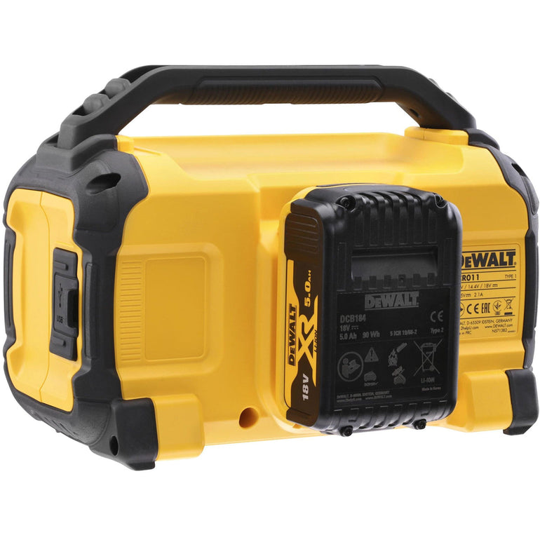 DeWalt DCR011 10.8v/18v/54v Li-ion Bluetooth Speaker Body Only