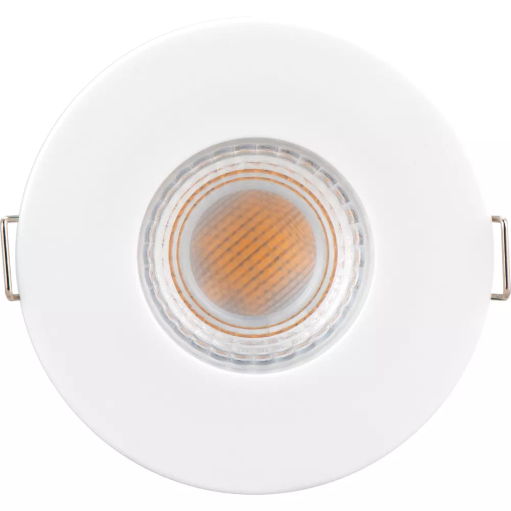 LUCECO FTYPE ESSENCE FLAT FIXED FIRE RATED LED DOWNLIGHT WHITE 5W 515LM