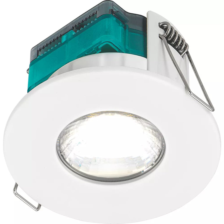 LUCECO FTYPE ESSENCE FLAT FIXED FIRE RATED LED DOWNLIGHT WHITE 5W 515LM