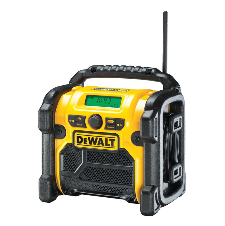 Dewalt DCR020 XR 10.8V 18V Compact DAB Digital Jobsite Radio 240V Body Only