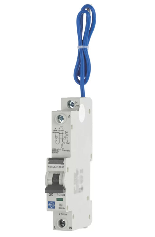LEWDEN 6A 30MA SP TYPE B RCBO (272HM)