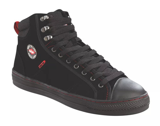 LEE COOPER LCSHOE022 SAFETY TRAINER BOOTS BLACK SIZE 9