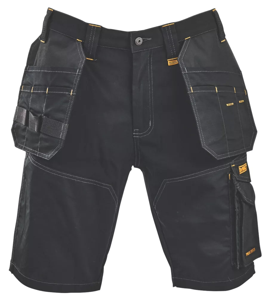 DEWALT SHELBY MULTI-POCKET SHORTS BLACK 36" W