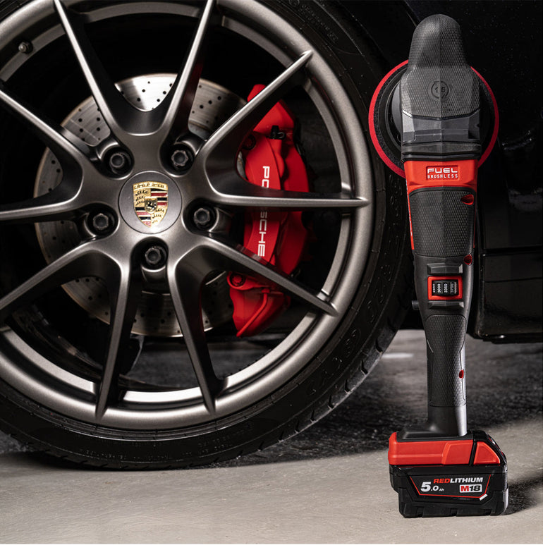 Milwaukee M18FROP15-0X 18V Brushless 125mm Random Orbital Polisher with 1 x 5.0Ah Battery & Charger