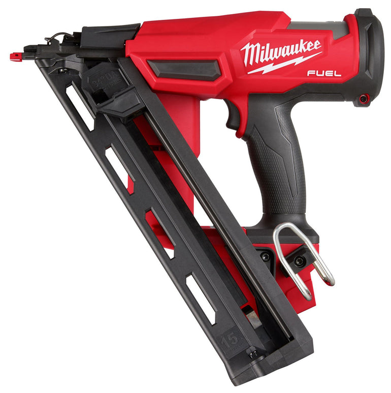 Milwaukee M18FN15GA-0 18V Brushless Angled Finish Nailer 15Ga with 1 x 2.0Ah Battery & Charger in Bag