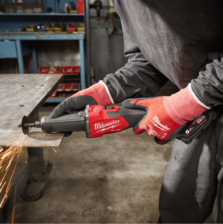 Milwaukee M18FDGRB-0 18V Brushless Braking Die Grinder with 1 x 5.0Ah Battery