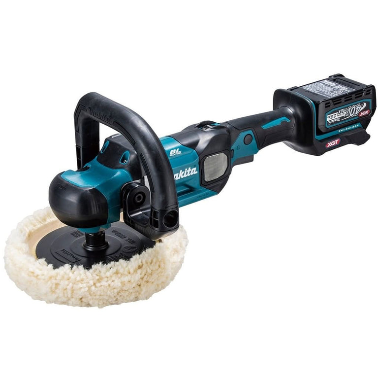 Makita PV001GD201 40Vmax XGT Brushless 180mm Polisher With 2 x 2.5Ah Batteries Charger & Tool Bag