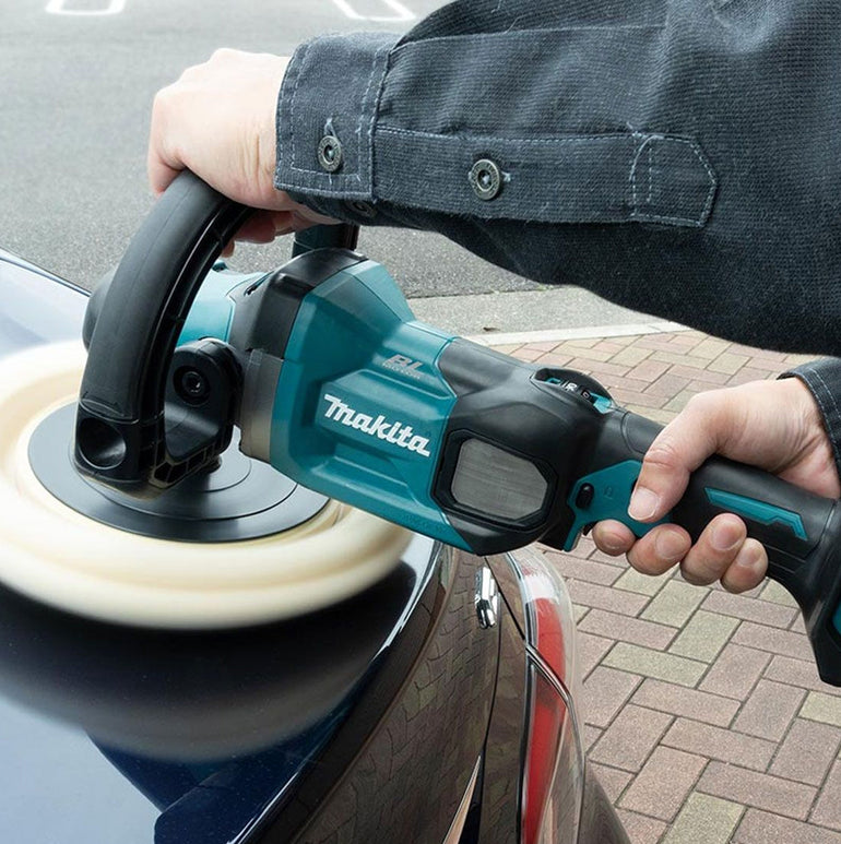 Makita PV001GD201 40Vmax XGT Brushless 180mm Polisher With 2 x 2.5Ah Batteries Charger & Tool Bag