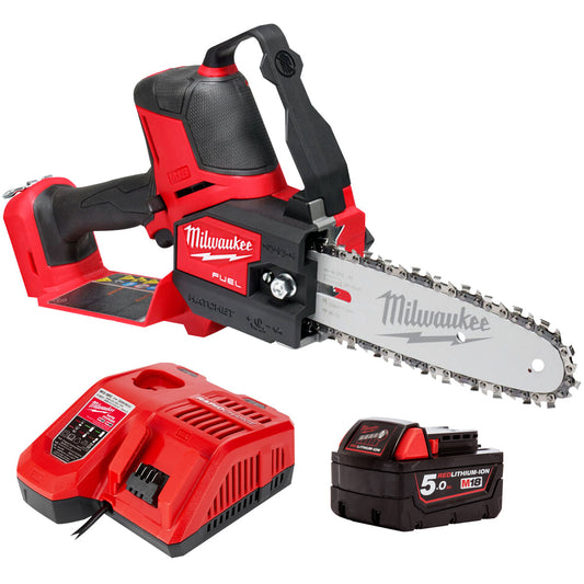 Milwaukee M18 FHS20-0 18V Fuel Brushless Pruning Saw with 1 x 5.0Ah Battery & Charger