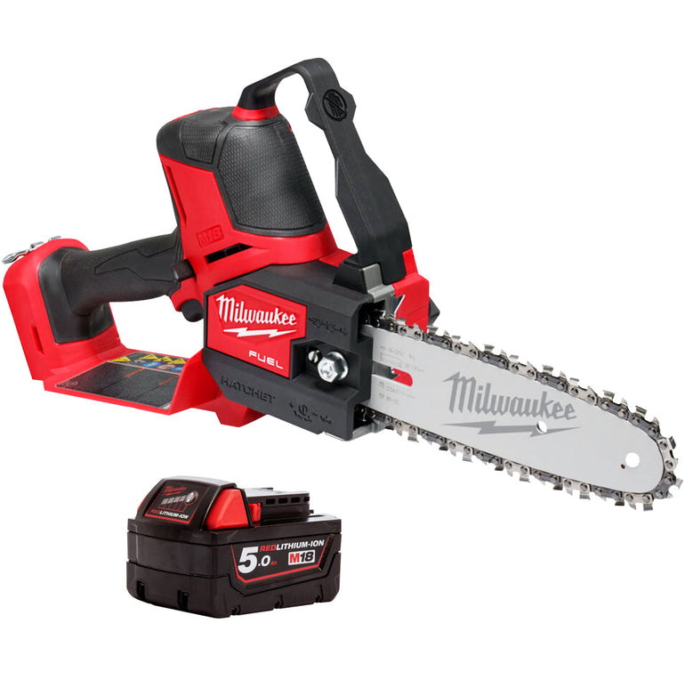 Milwaukee M18 FHS20-0 18V Fuel Brushless Pruning Saw with 1 x 5.0Ah Battery