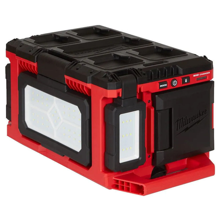 Milwaukee M18POALC-0 18V Packout Area Light & Charger with 2 x 5.0Ah Battery