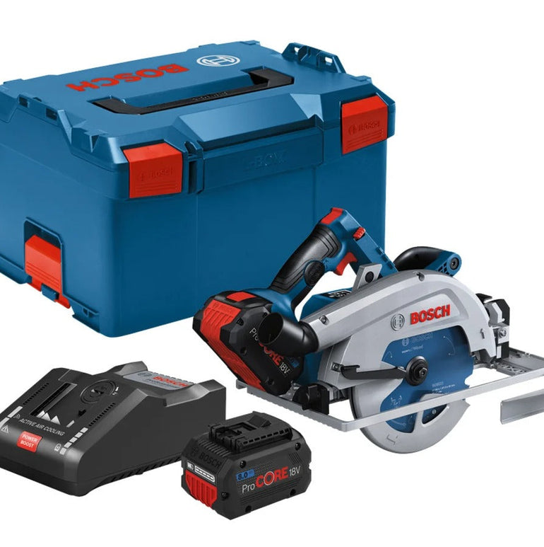 Bosch GKS 18V-68 GC Pro Circular Saw With 2 x 5.5Ah Batteries & Charger in Case 06016B5170