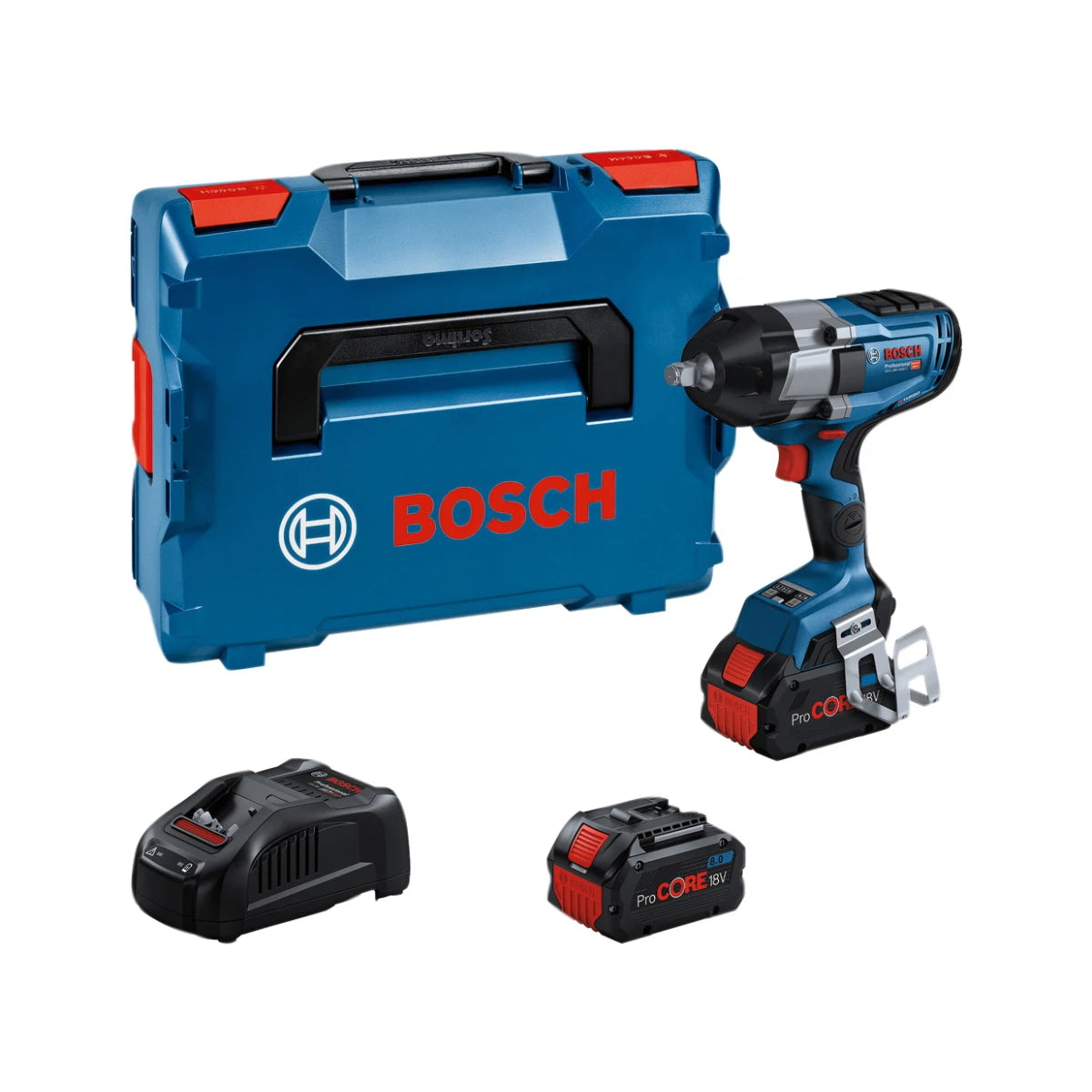 Bosch GDS 18V-1000 C Pro Impact Wrench 2 x 5.5Ah Batteries & Charger 06019J8071