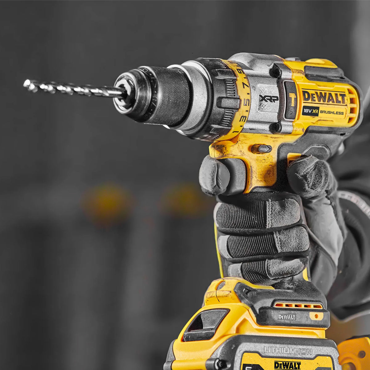 DeWalt DCK2052H2T-GB 18V XR Brushless Combi Drill + Impact Driver with 2 x 5.0Ah Powerstack Battery Charger & Case