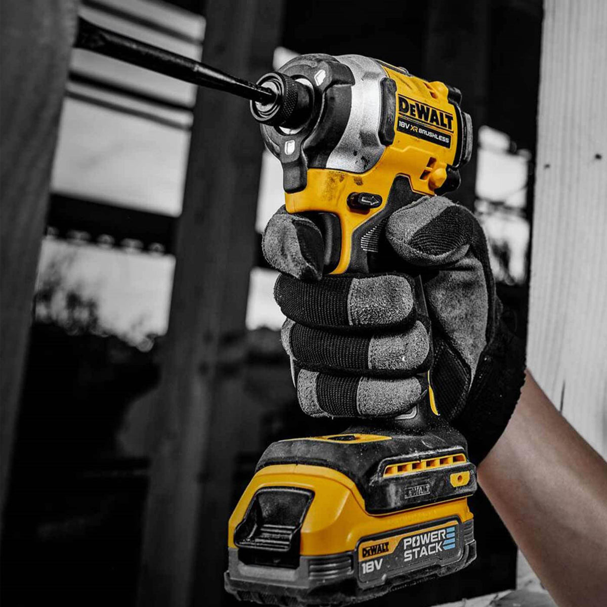 DeWalt DCK2052H2T-GB 18V XR Brushless Combi Drill + Impact Driver with 2 x 5.0Ah Powerstack Battery Charger & Case