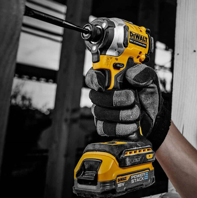 DeWalt DCK2052H2T-GB 18V XR Brushless Combi Drill + Impact Driver with 2 x 5.0Ah Powerstack Battery Charger & Case