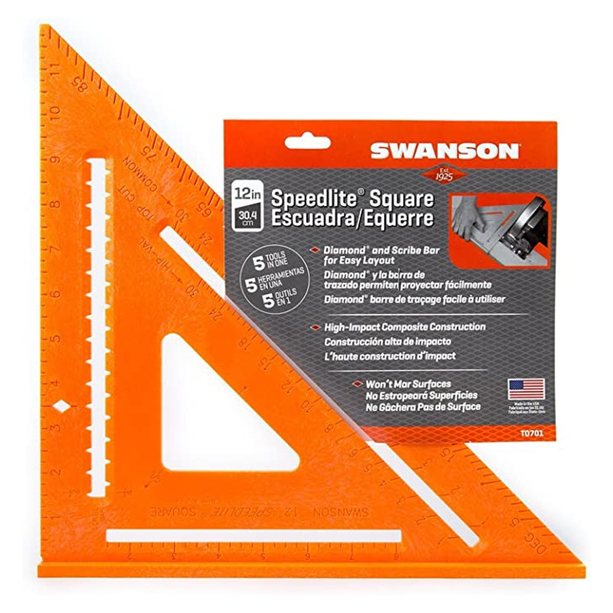 Swanson SWA-T0701 12" Composite Speedlite Square Orange