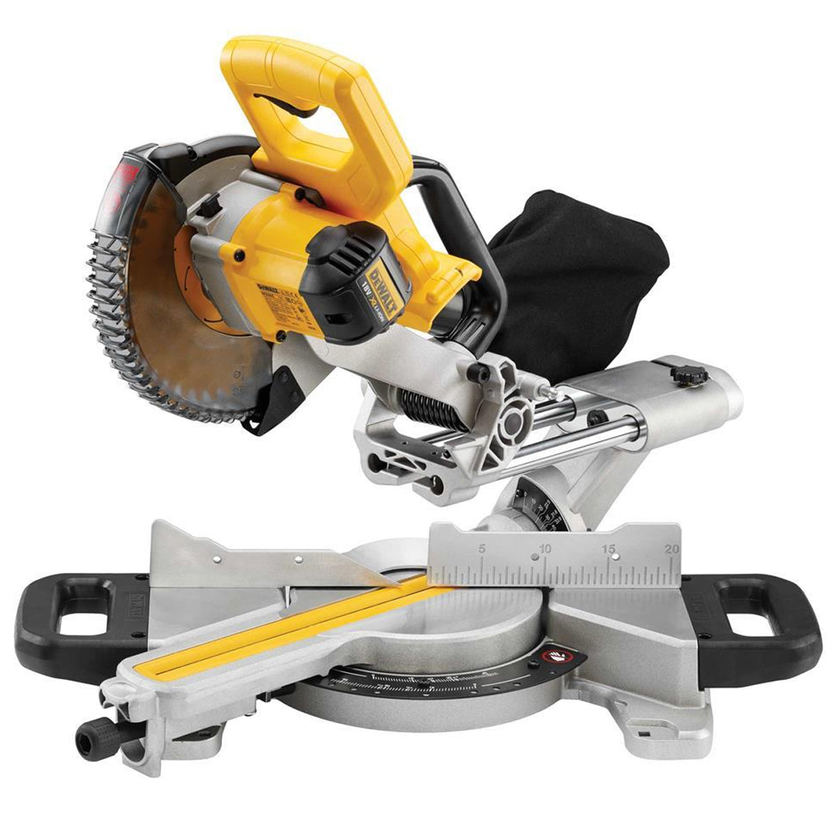 DeWalt DCS365M2 18V XR 184mm Mitre Saw with 2 x 4.0Ah Battery & Charger