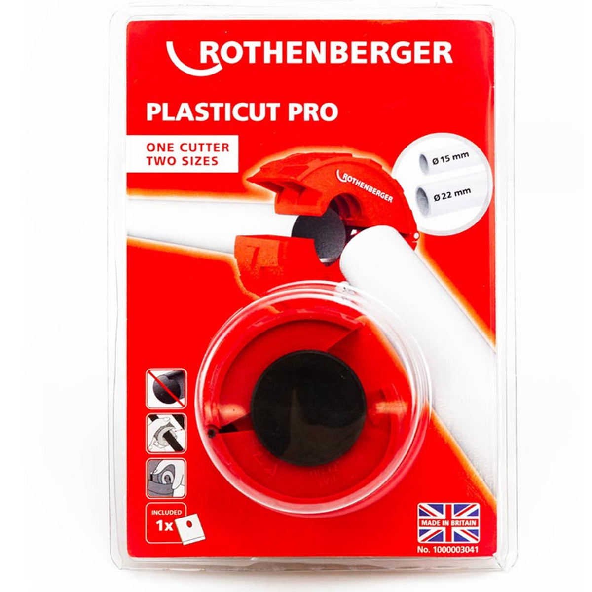 Rothenberger Plasticut Pro Pipe Cutter 15-22mm 1000003041