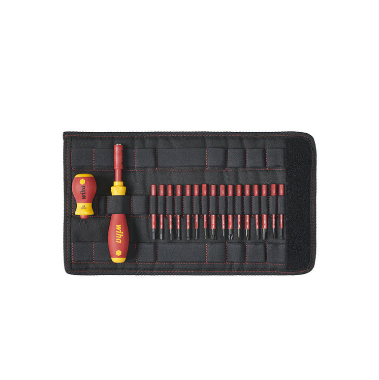 Wiha WHA-41231 SoftFinish Electric SlimVario Screwdriver Set of 19 Piece