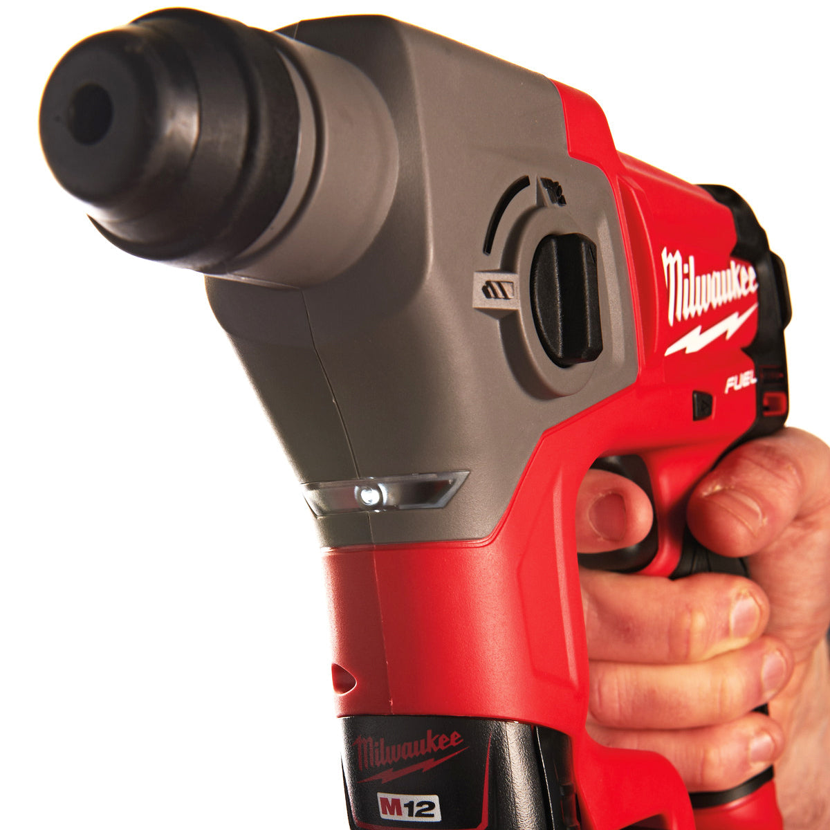 Milwaukee M12CH-0 12V Brushless SDS+ Hammer Drill with 5 Piece Drill Bit Set