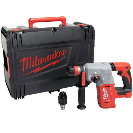 Milwaukee M18BLHX-0X 18V Brushless SDS-Plus Hammer Drill with 5 Piece Drill Bit Set