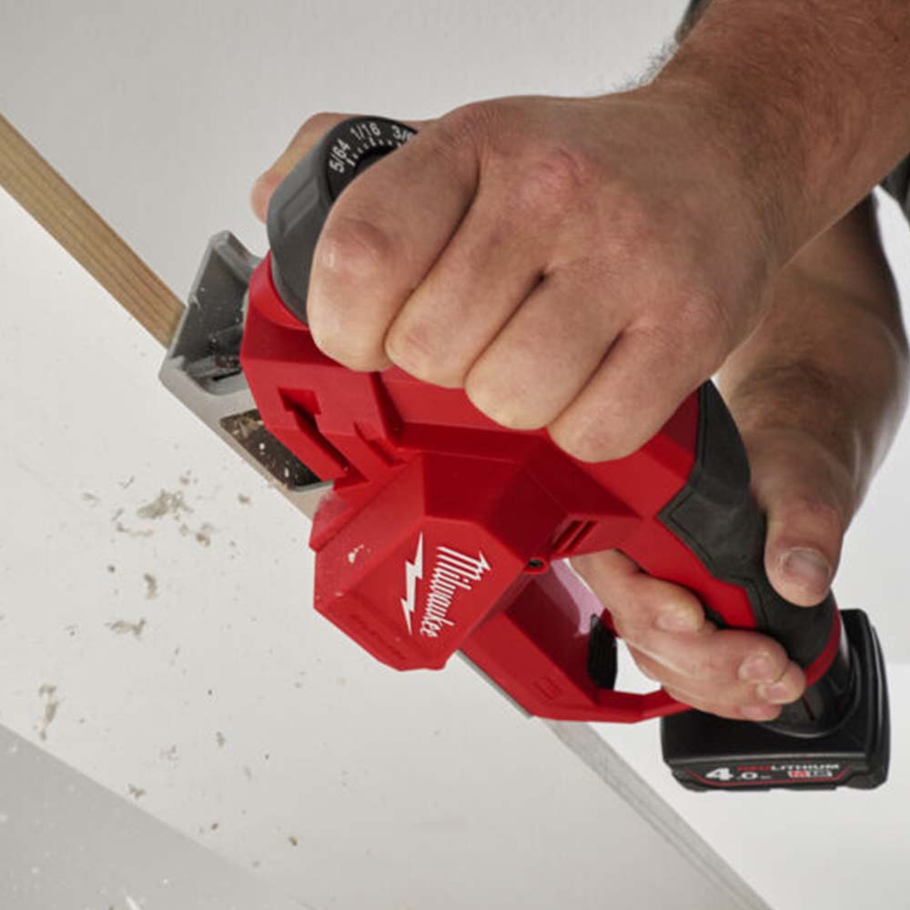 Milwaukee M12BLP-0X 12V Brushless 56mm Planer HD Box with 1 x 2.0Ah Battery & Charger