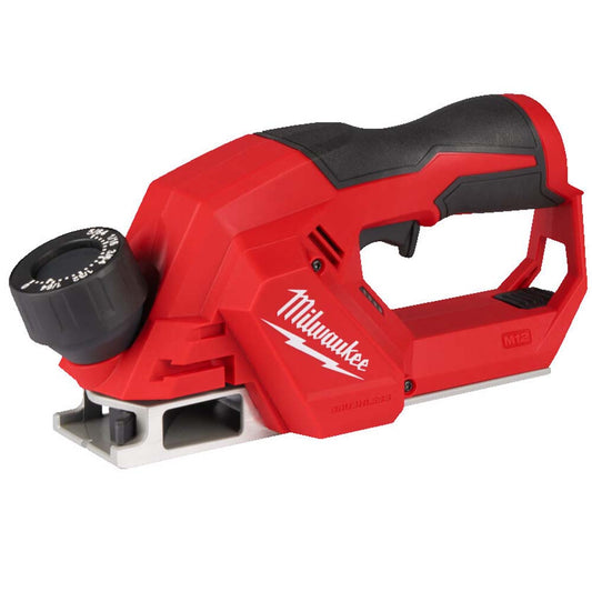 Milwaukee M12BLP-0X 12V Brushless 56mm Planer HD Box with 1 x 2.0Ah Battery & Charger