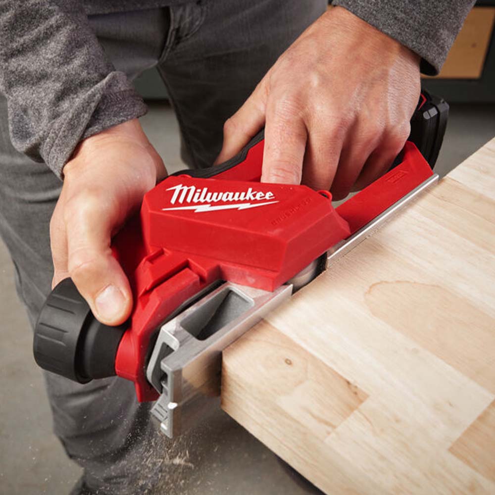 Milwaukee M12BLP-0X 12V Brushless 56mm Planer HD Box with 1 x 2.0Ah Battery & Charger