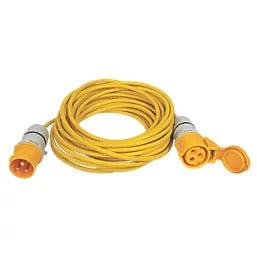 CARROLL & MEYNELL YELLOW 110V EXTENSION LEAD 14M X 1.5MM²