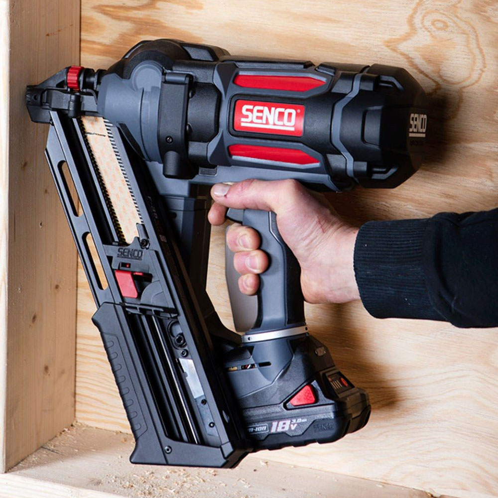 Senco F-35XP 18V First Fix Fusion Framing Nailer 90mm With 2 x 3.0Ah Battery Charger In Case - 10G7001N