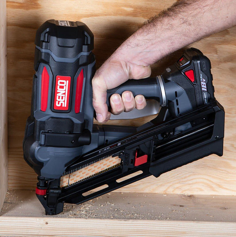 Senco F-35XP 18V First Fix Fusion Framing Nailer 90mm With 2 x 3.0Ah Battery Charger In Case - 10G7001N