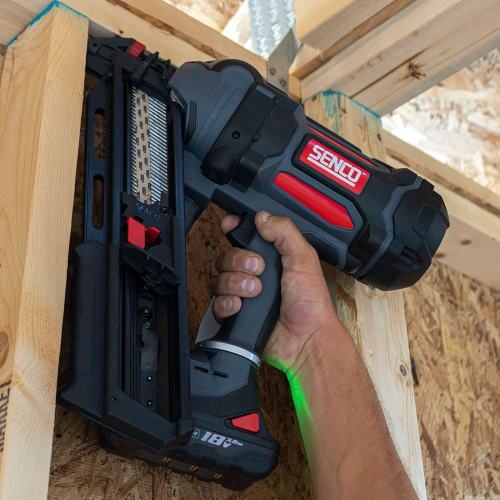 Senco F-35XP 18V First Fix Fusion Framing Nailer 90mm With 2 x 3.0Ah Battery Charger In Case - 10G7001N