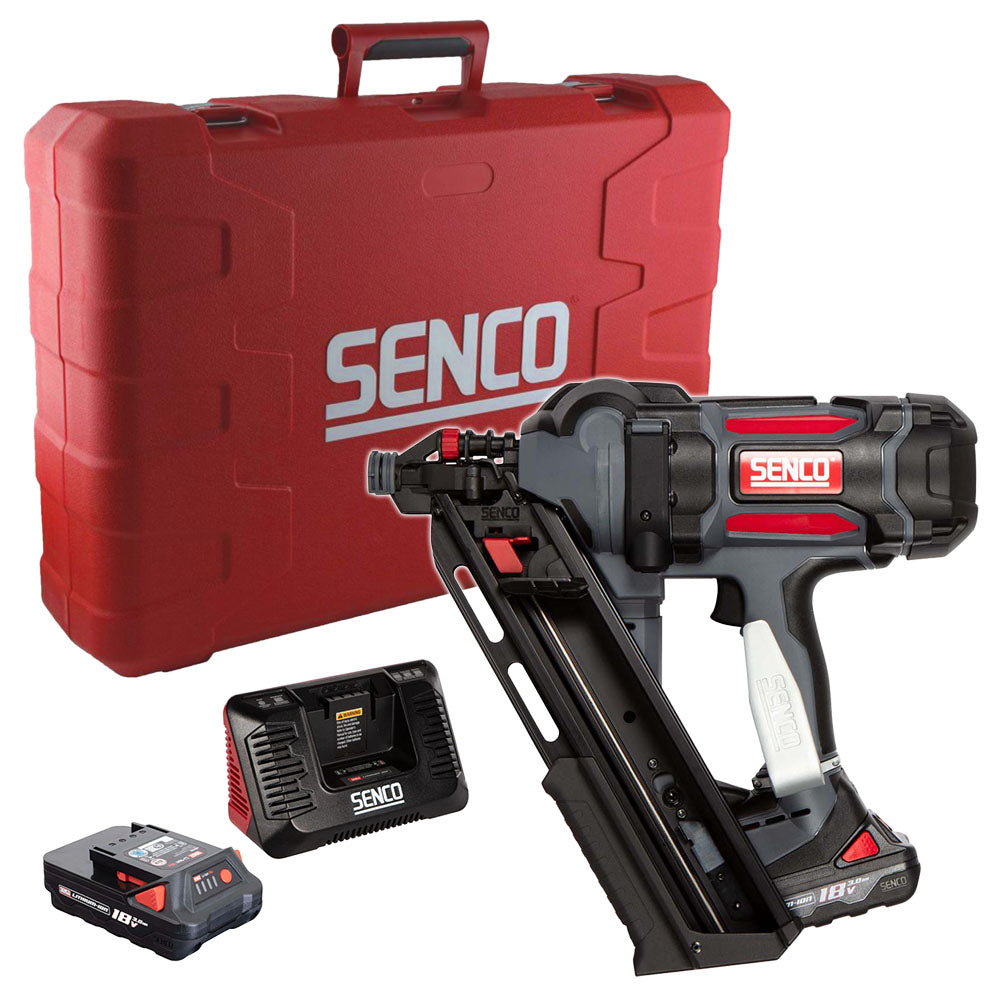 Senco F-35XP 18V First Fix Fusion Framing Nailer 90mm With 2 x 3.0Ah Battery Charger In Case - 10G7001N