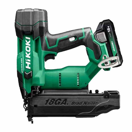 HiKOKI NT1850DFJXZ 18V Cordless 18 Gauge Brad Nailer with 2 x 2.0Ah Battery & Charger