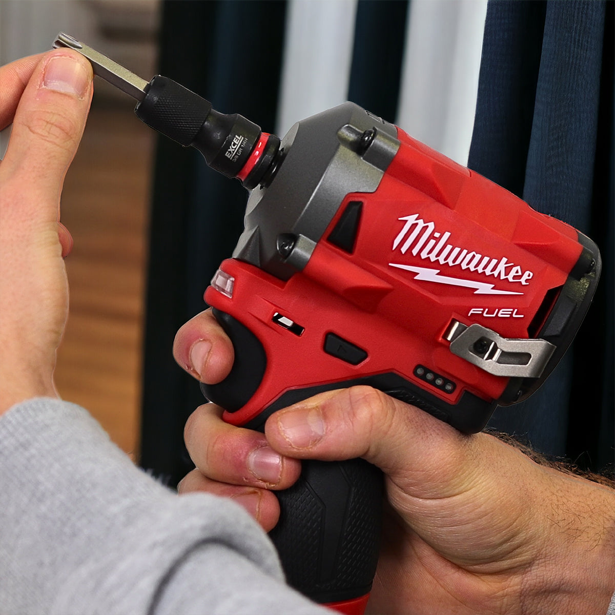 Milwaukee M12FIR38LR-0 12V FUEL Brushless Long Reach 3/8" Ratchet with Socket Adapter