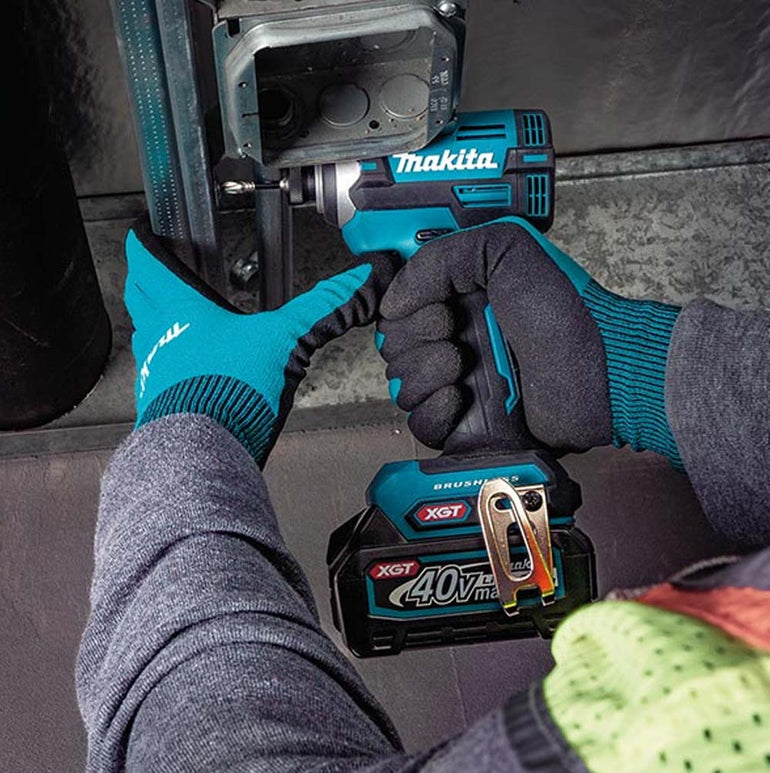 Makita DK0176G205 40V XGT Combi Drill & Impact Driver With 2 x 2.5Ah Batteries Charger & Case