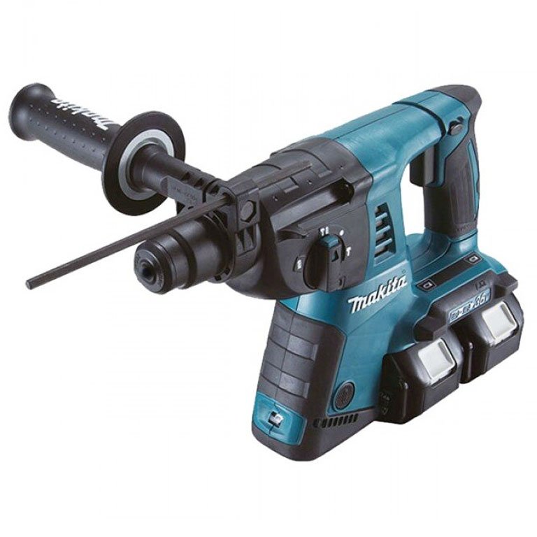 Makita DLX2137PTJ 18V Combi Drill + Rotary Hammer Drill With 4 x 5.0Ah Batteries, Charger & Case